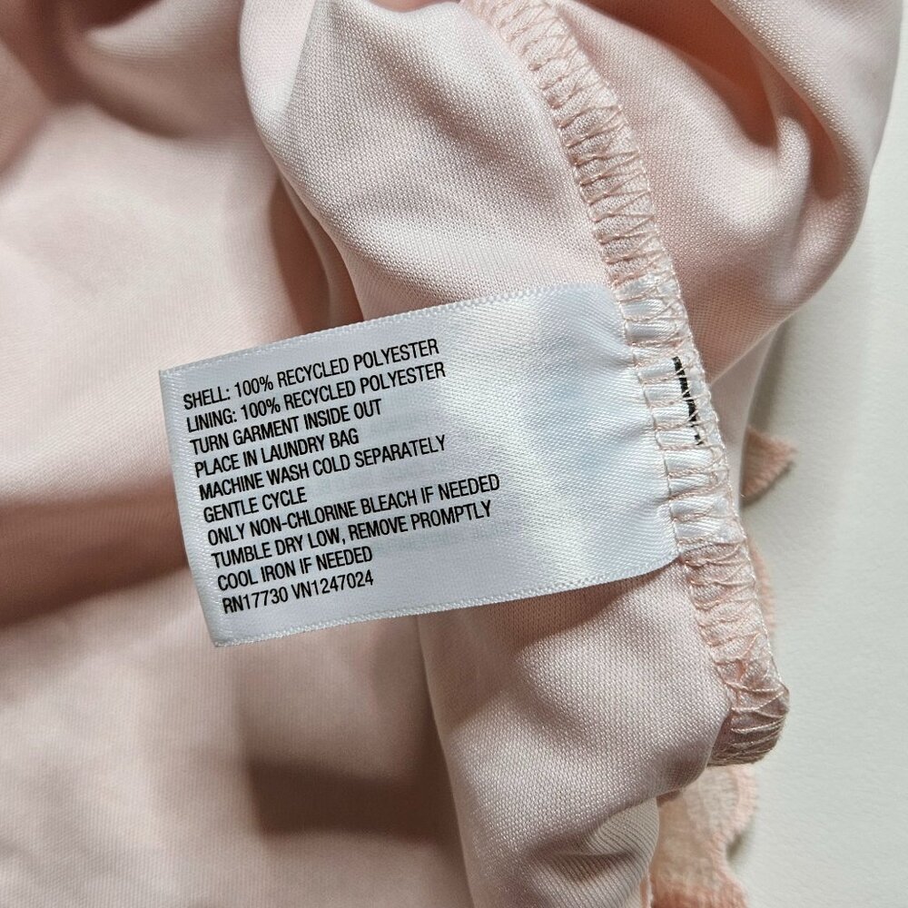 Cottagecore Pastel Pink Mini Scalloped Lace Halter Dress, A New Day™, XS, NWT - Picture 8 of 9